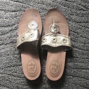 Jack Rogers sandal, light gold/champagne color